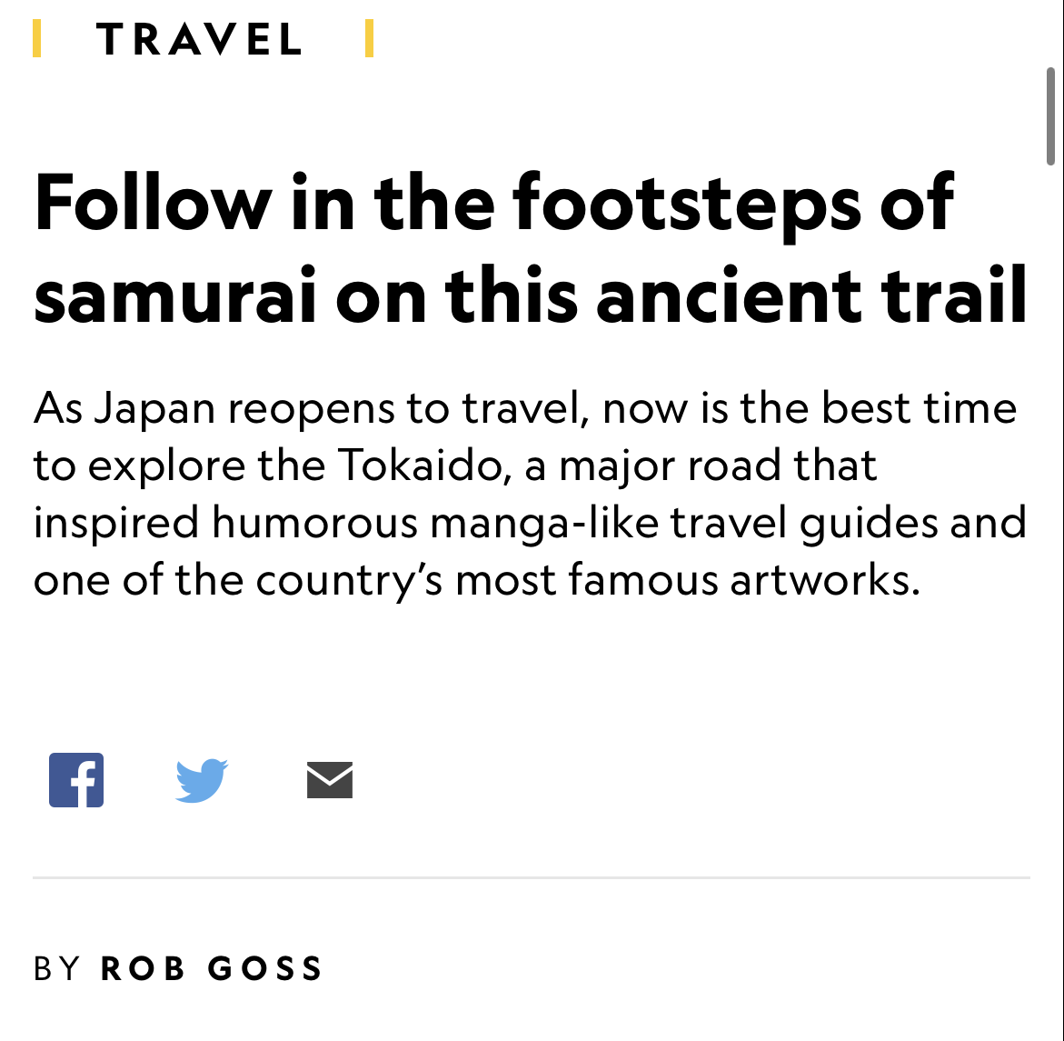 Follow in the Footsteps of Samurai on this Ancient Trail - National Geographic